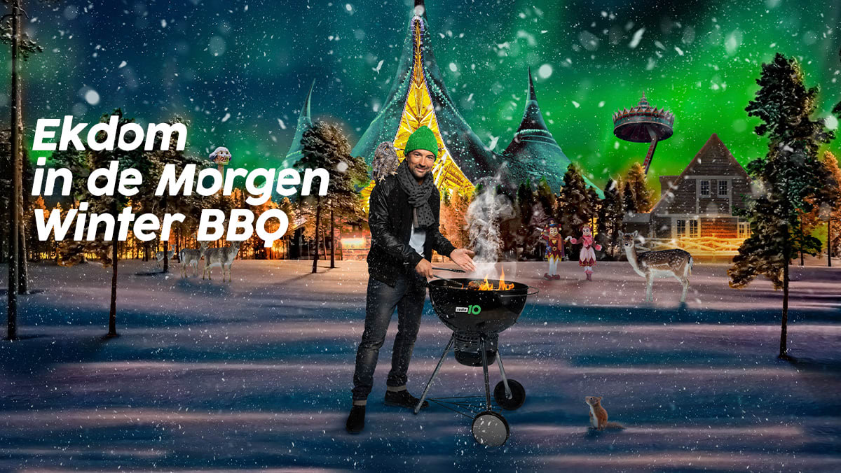 Danny Vera zingt zijn hit ‘Roller Coaster’ in rollercoaster voor Ekdom in de Morgen Winter BBQ