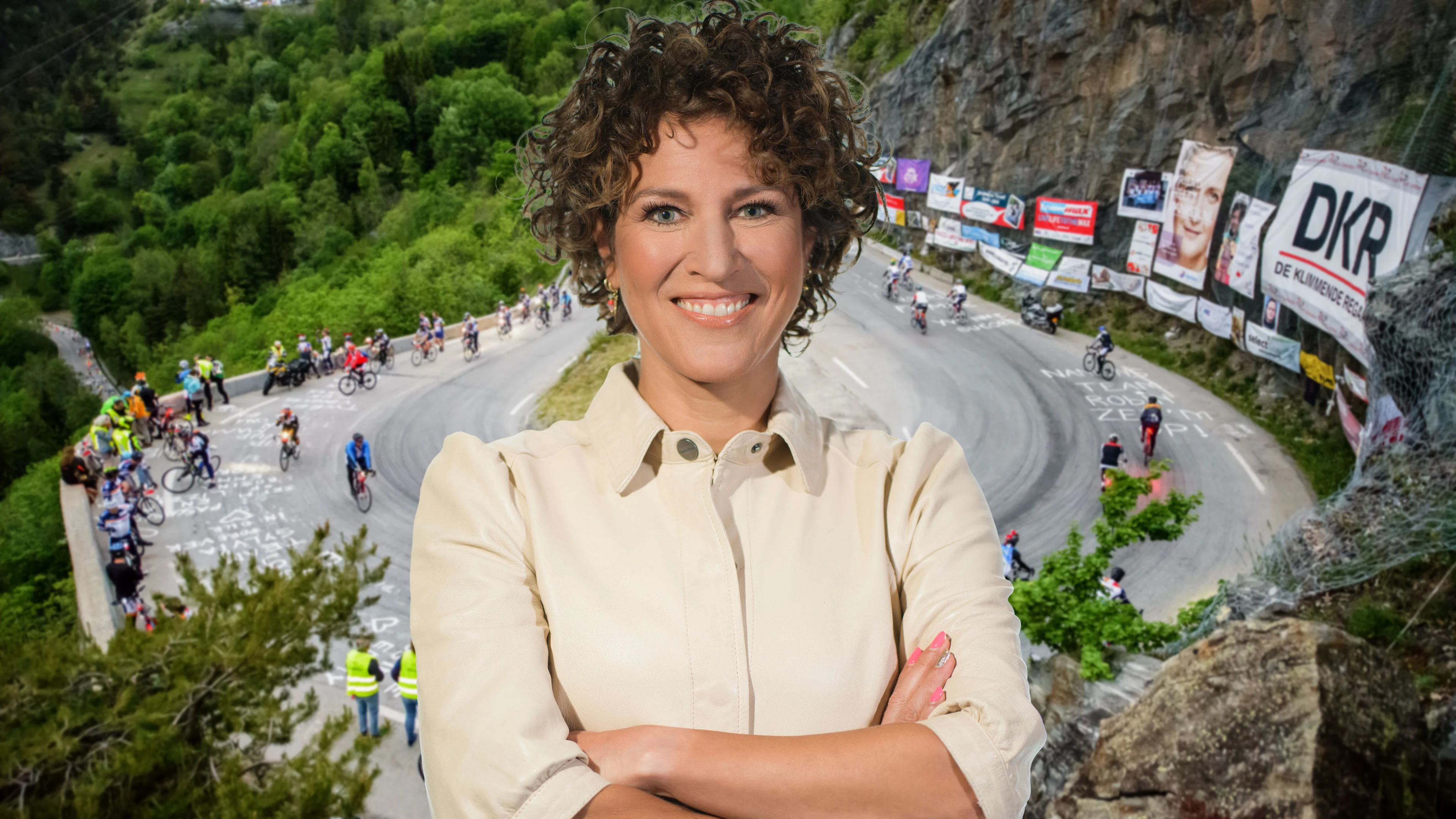 Evelien finisht de Alpe d'HuZes