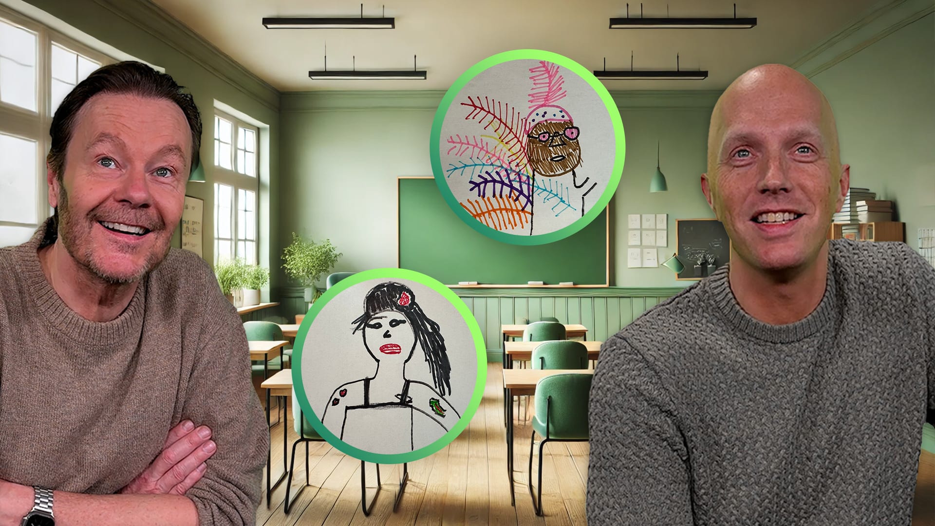 Herken jij de artiesten uit de Top 4000 op een kindertekening?