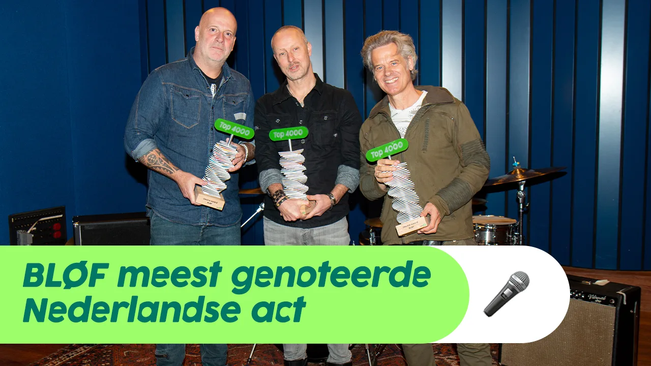 BLØF ontvangt Top 4000 Oeuvre Award