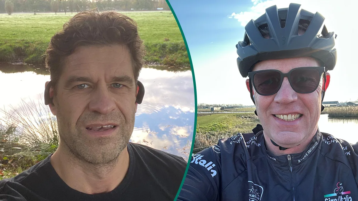 Steun Robert Feller en Edwin Ouwehand tijdens Alpe d'HuZes