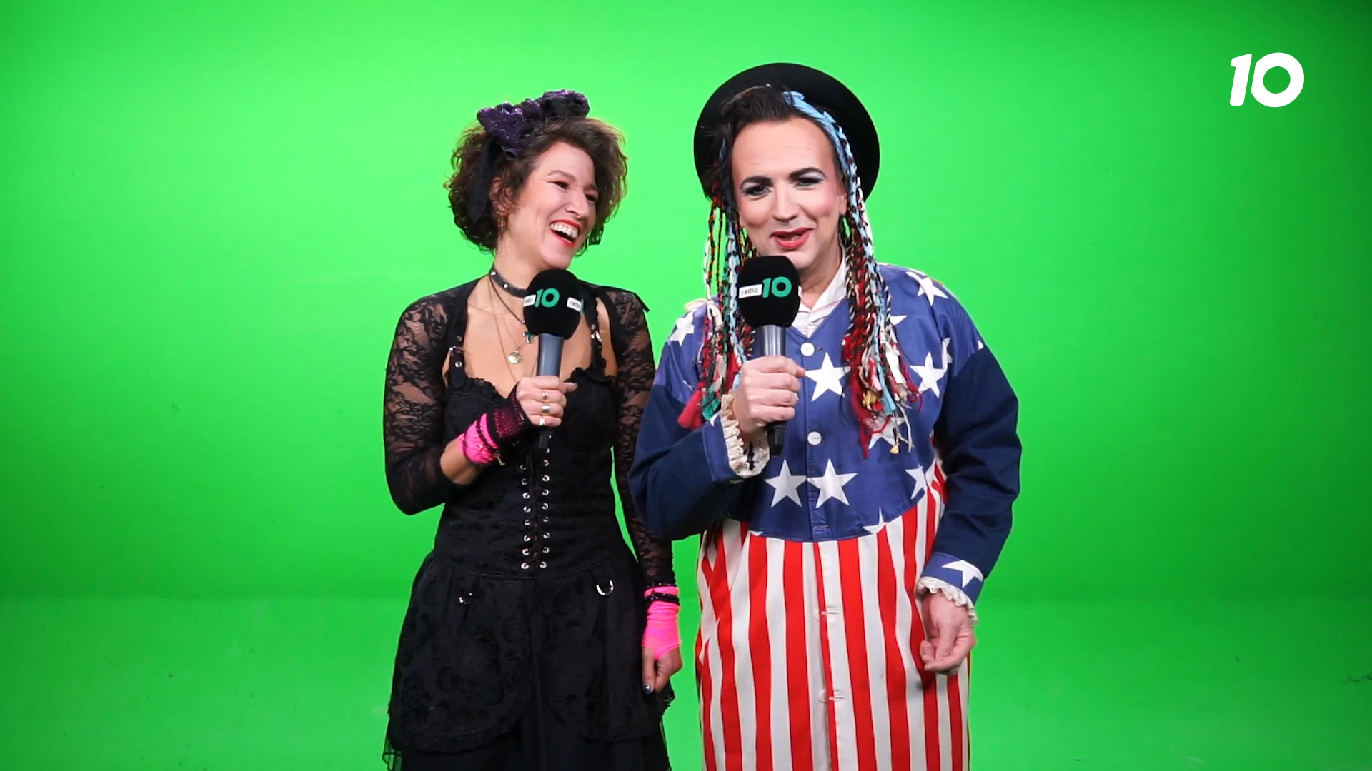 Gerard en Evelien worden Boy George en Madonna