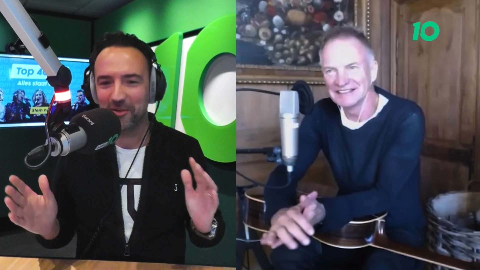Sting geeft in het Nederlands startsein voor Radio 10 Top 4000