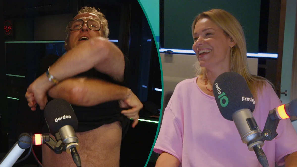 Gordon uit de Temu-kleren tijdens ochtendshow: 'Ik heb het zo heet'