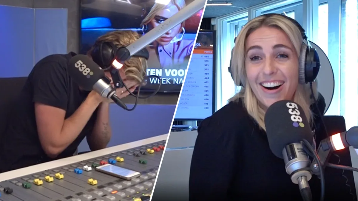 LOL: Iris roast Wietze op Radio 538!