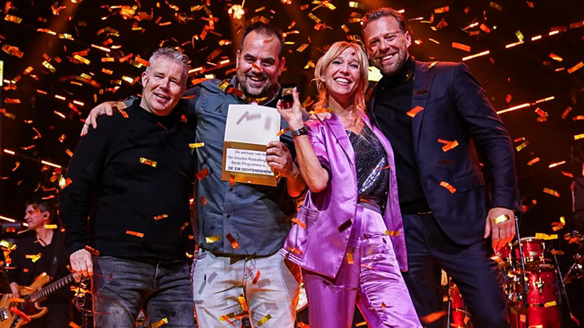 De 538 Ochtendshow wint de Gouden RadioRing! 🤩💍