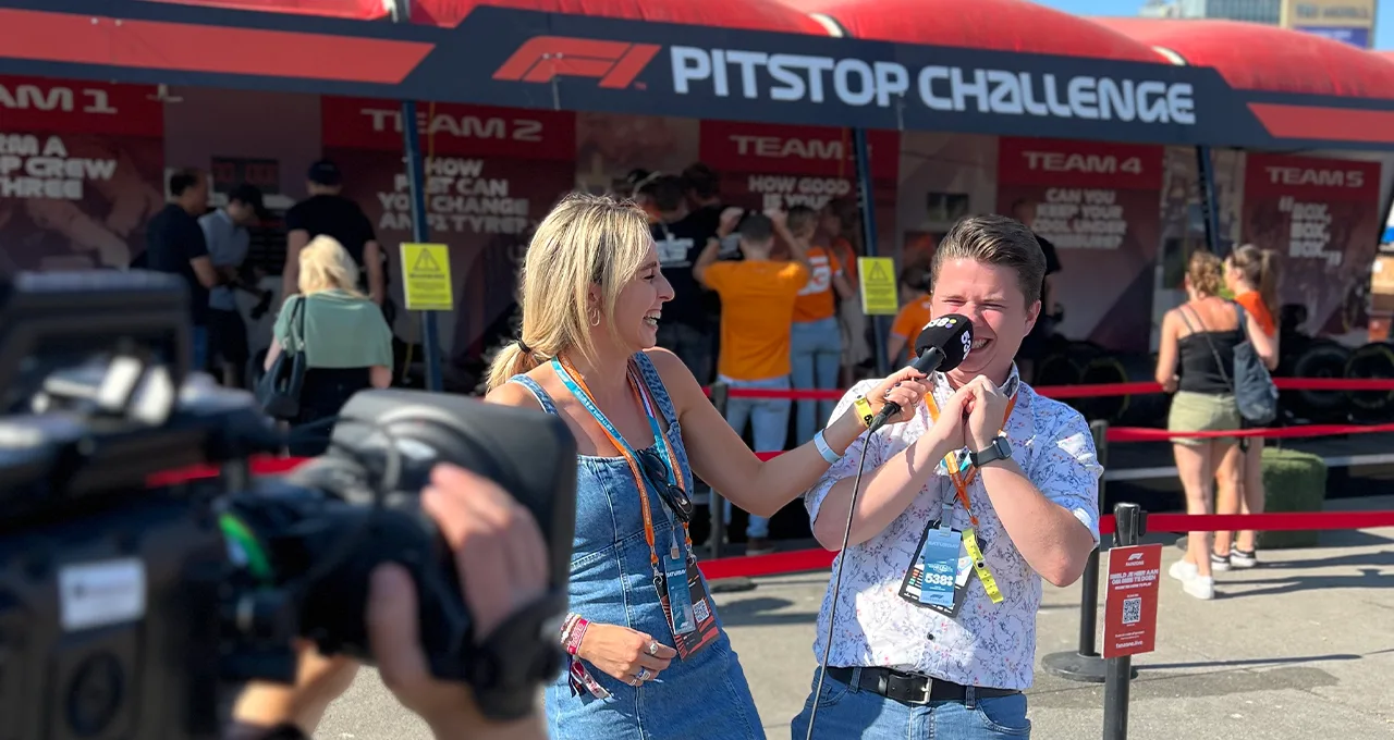 Iris en Dylan doen de pitstop challenge