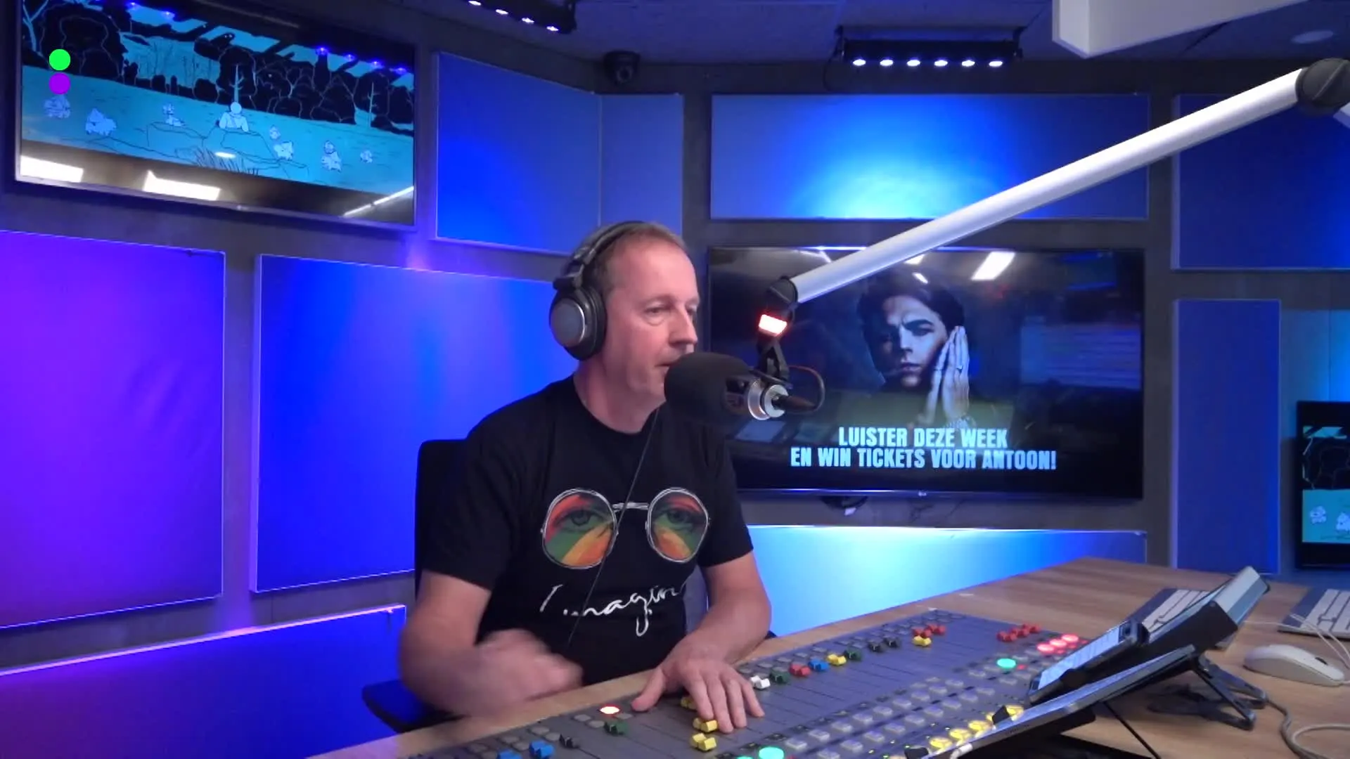 Edwin Evers belt met de jarige Máxima!