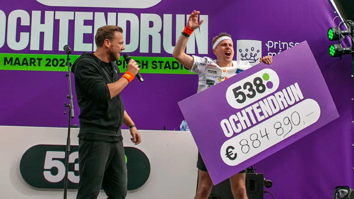 Wauw, De 538 Ochtendrun heeft € 884.890,- opgehaald voor Jeroen en het Prinses Máxima Centrum!