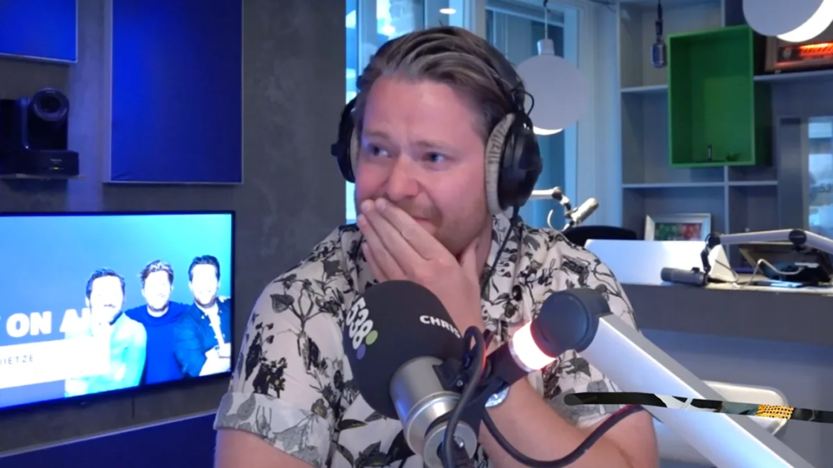 Chris voor het eerst terug op Radio 538! 💚💜