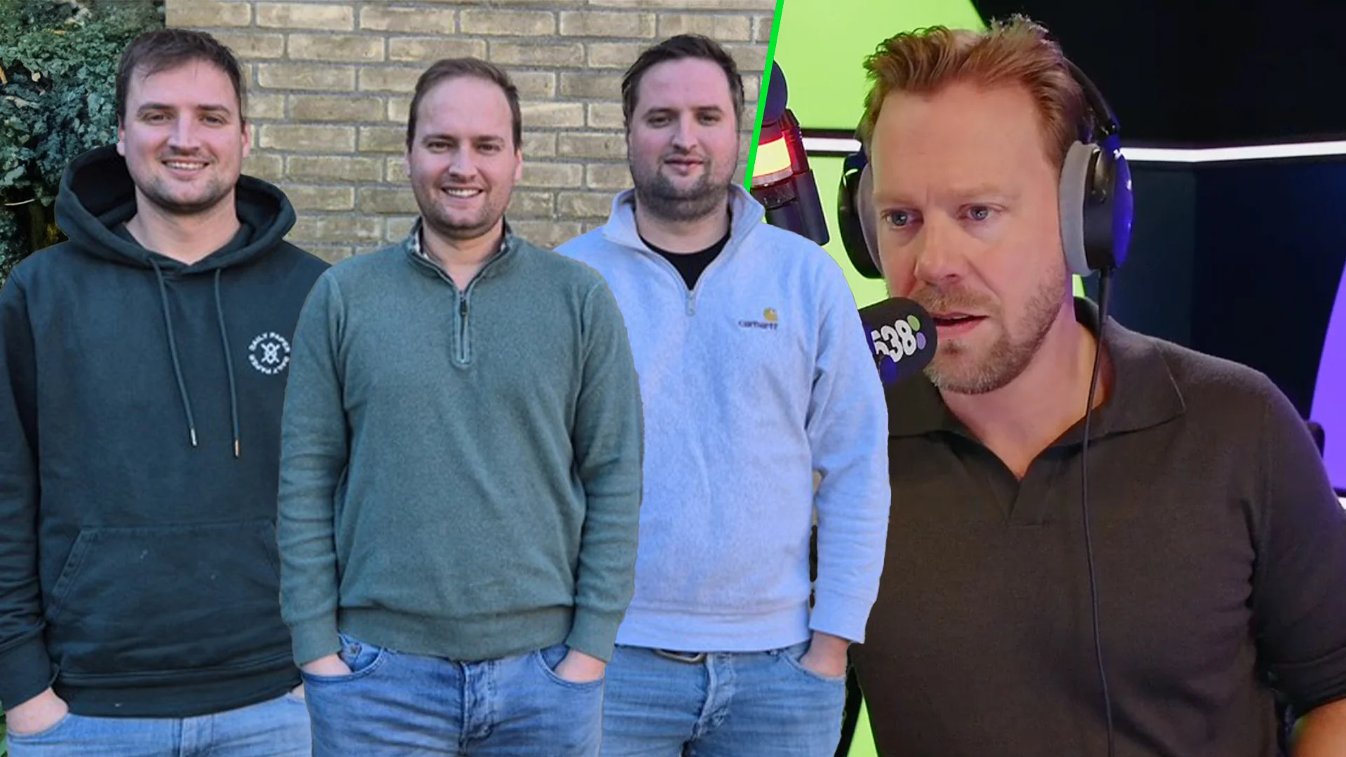 Gerben Sietze en broers lopen mee met De 538 Ochtendrun: 'Al 19.500 euro opgehaald!'