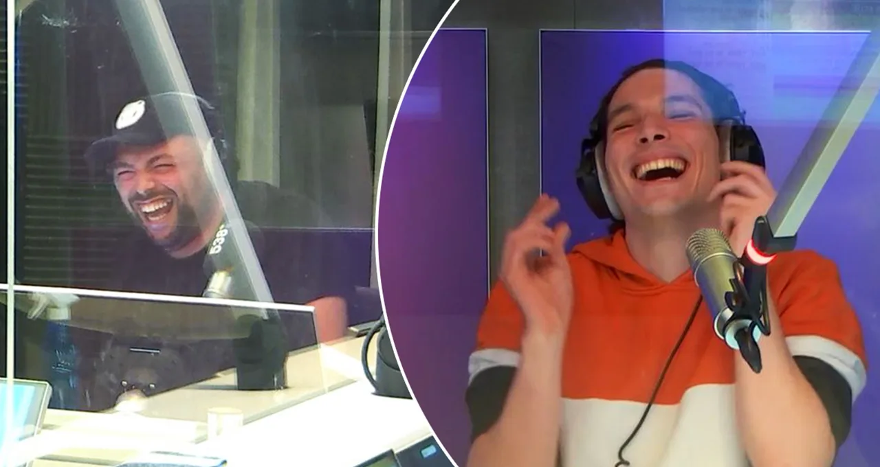 Dit gebeurt er als Qucee onze luisteraars aan het lachen probeert te maken...