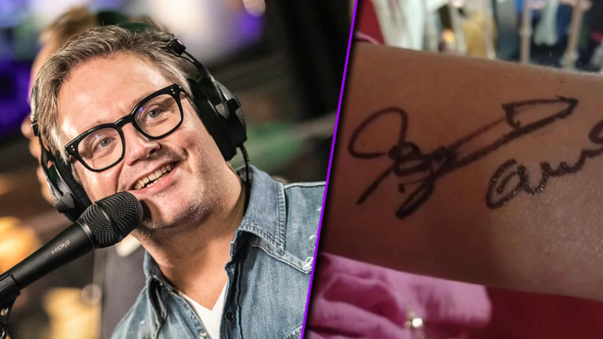 De handtekening van Guus Meeuwis lijkt op een...?