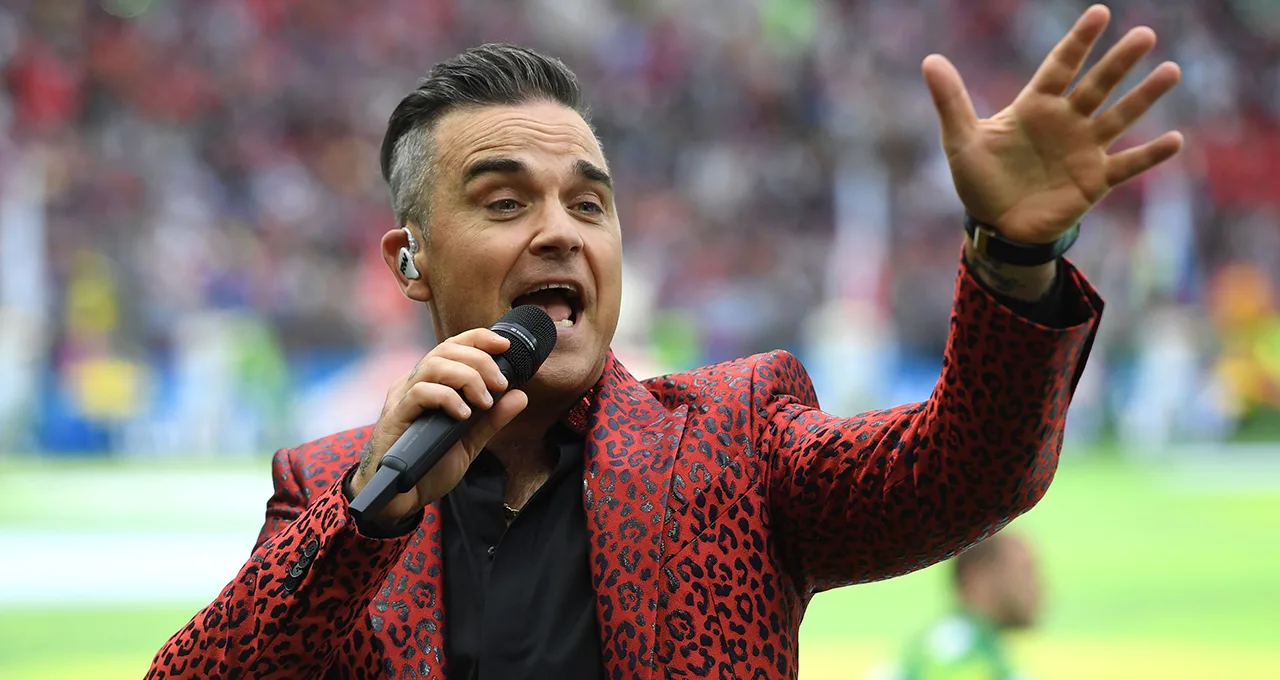 Levende legende Robbie Williams aan de lijn
