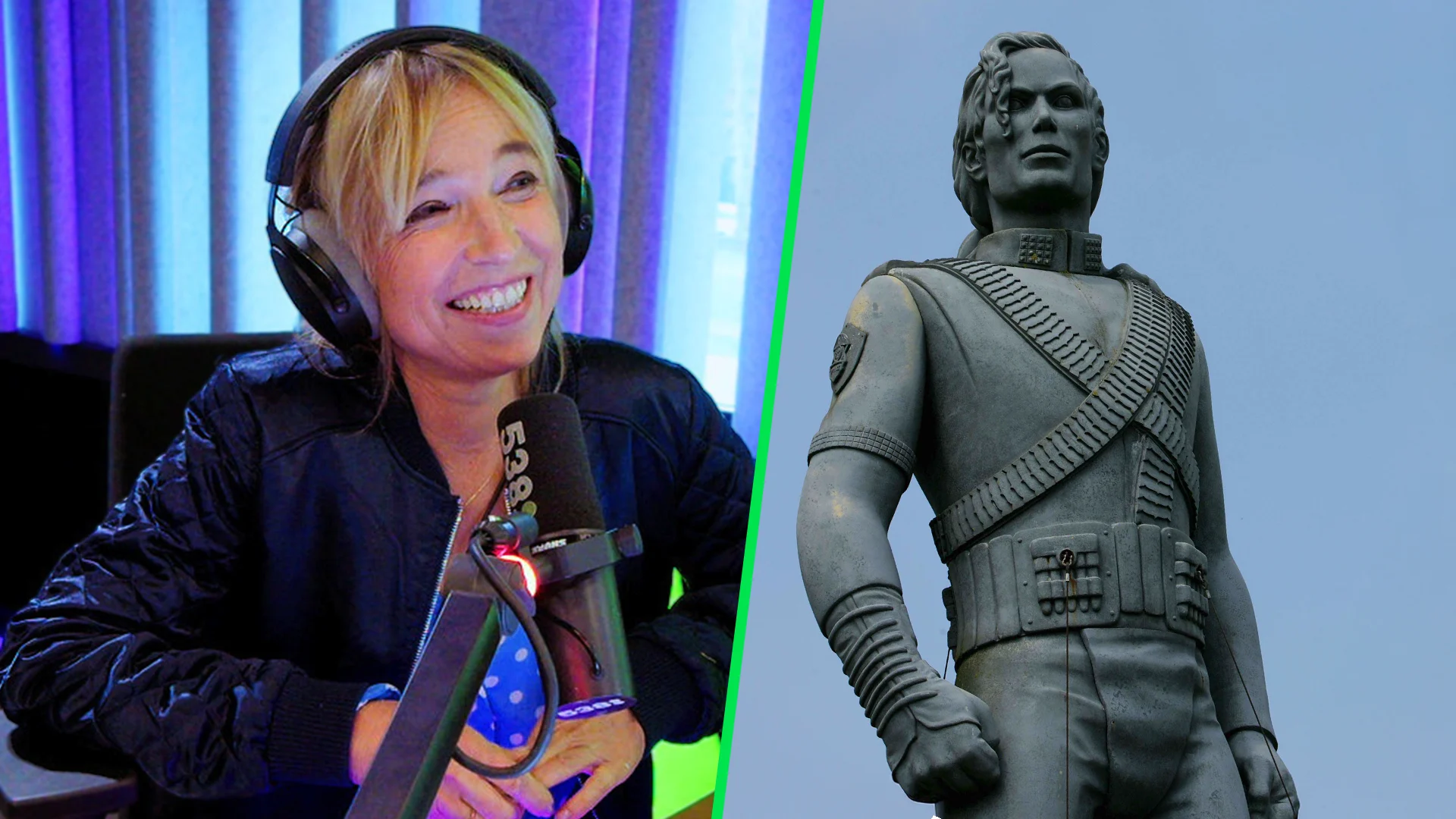 Gratis af te halen: reusachtig Michael Jackson-standbeeld