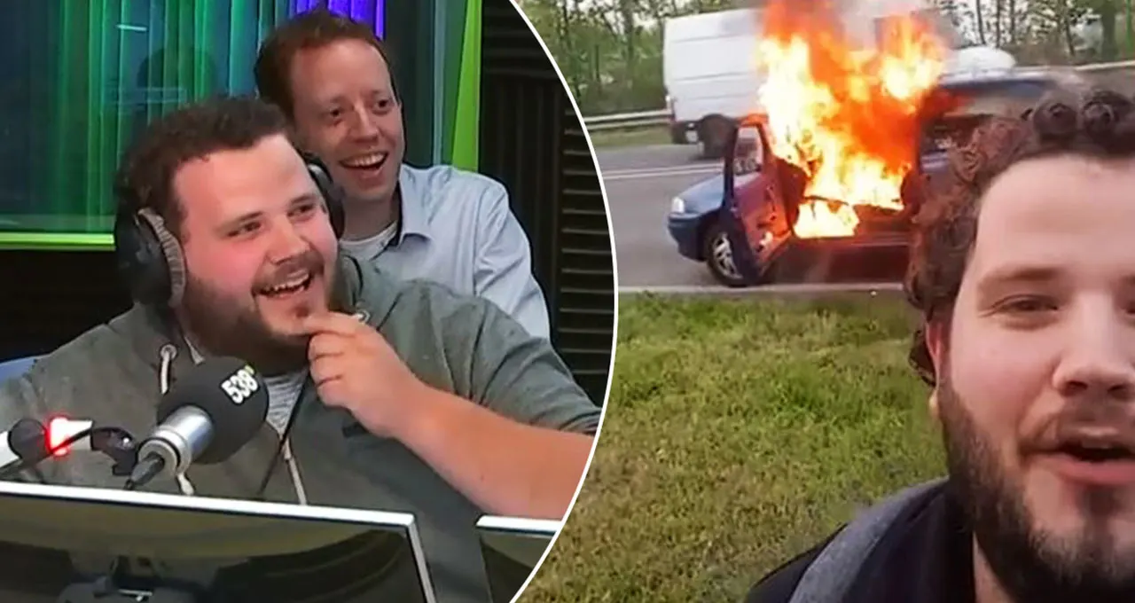 Jelle ging viral na autobrand: 'Ik ben gewoon doorgereden!'