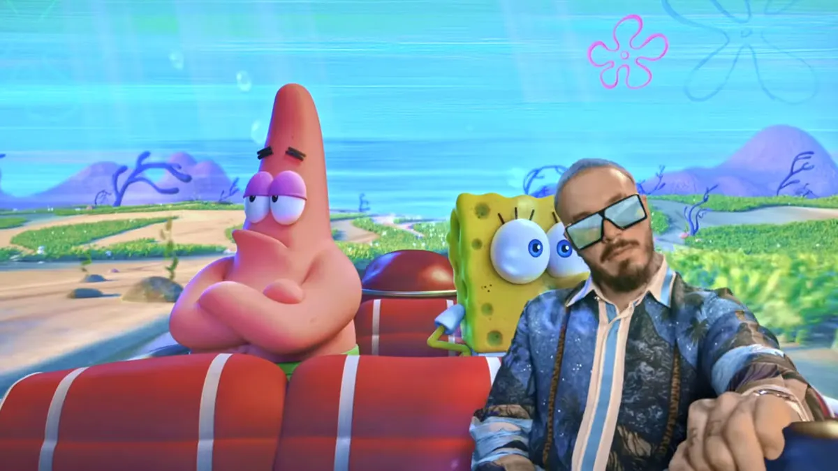 J Balvin gaat viral met Spaanstalige SpongeBob-zomerhit!