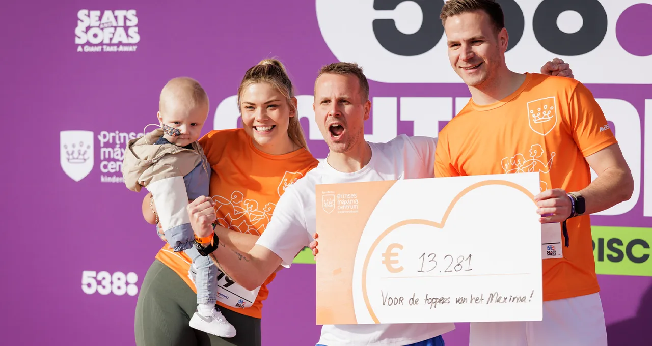 Zo kan je nog steeds een steentje bijdragen aan De 538 Ochtendrun voor het Prinses Máxima Centrum!