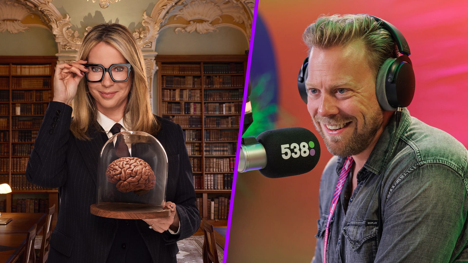 Linda de Mol kraakt de hersenen van De 538 Ochtendshow 🧠