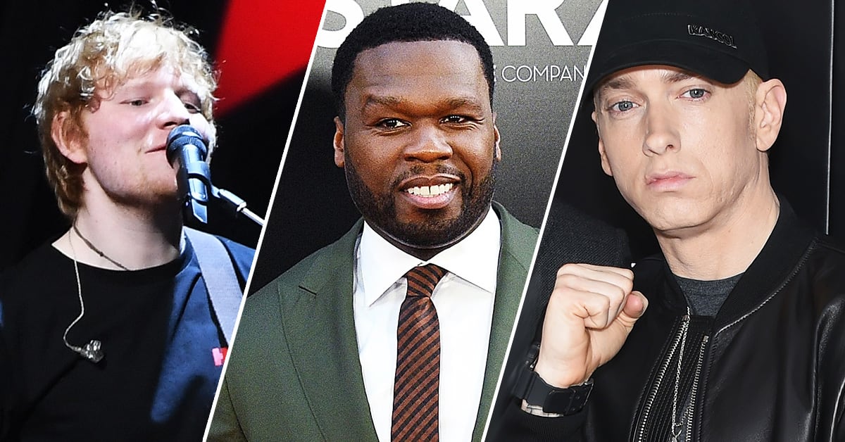 Ed Sheeran scoort hit met jeugdhelden Eminem en 50 Cent