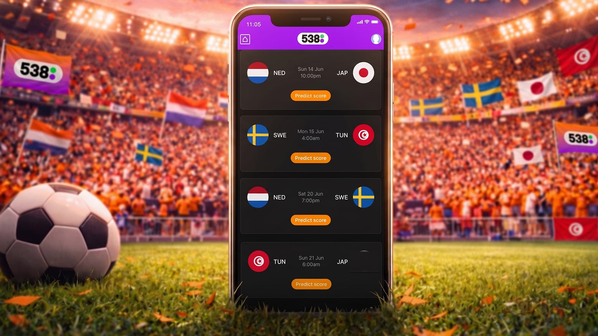 Voorspel de voetbaluitslagen in onze WK Poule op Scorito en win toffe prijzen!