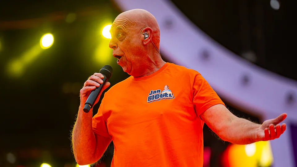 Jan Biggel op 538 Koningsdag