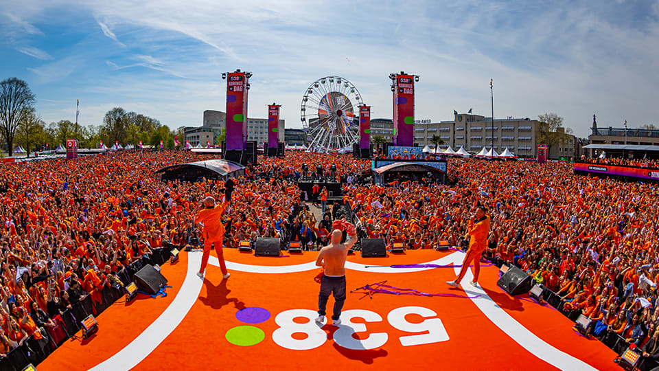 Het Feestteam op 538 Koningsdag
