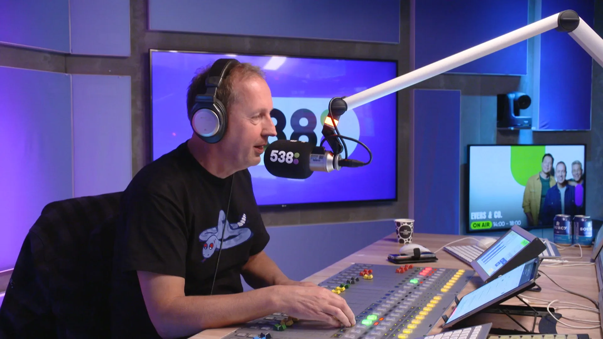 Edwin Evers belt met Máxima!