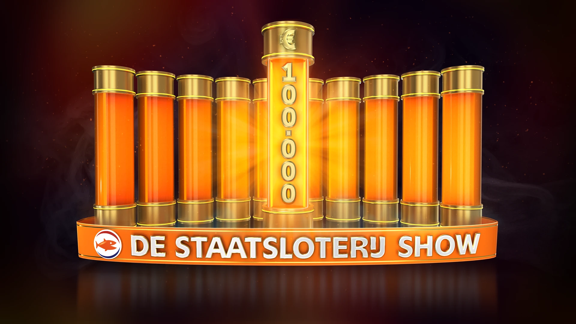 Koppels strijden om een ton in De Staatsloterij Show op SBS6.