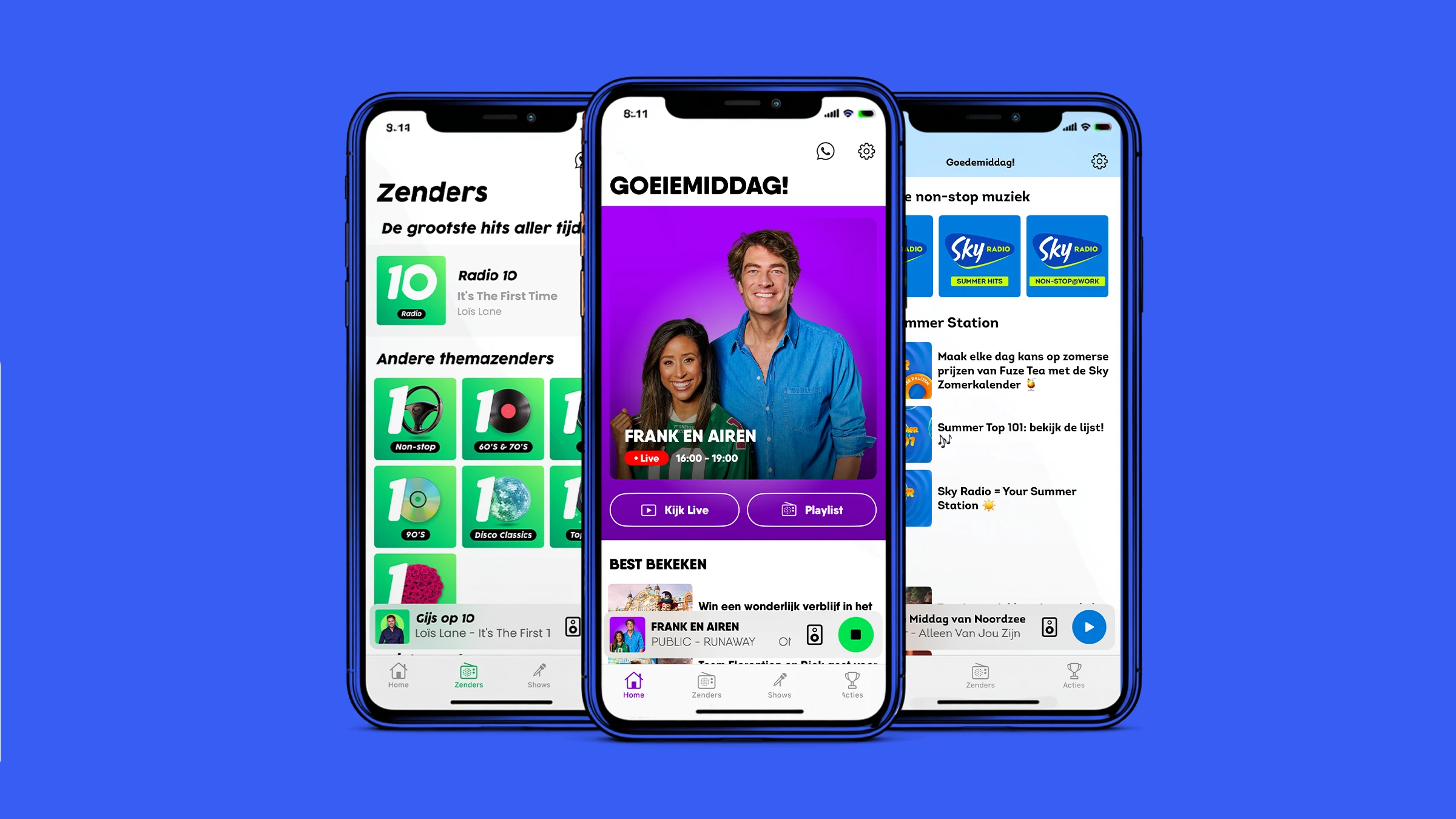 Met onze apps luister je waar en wanneer je maar wilt. 