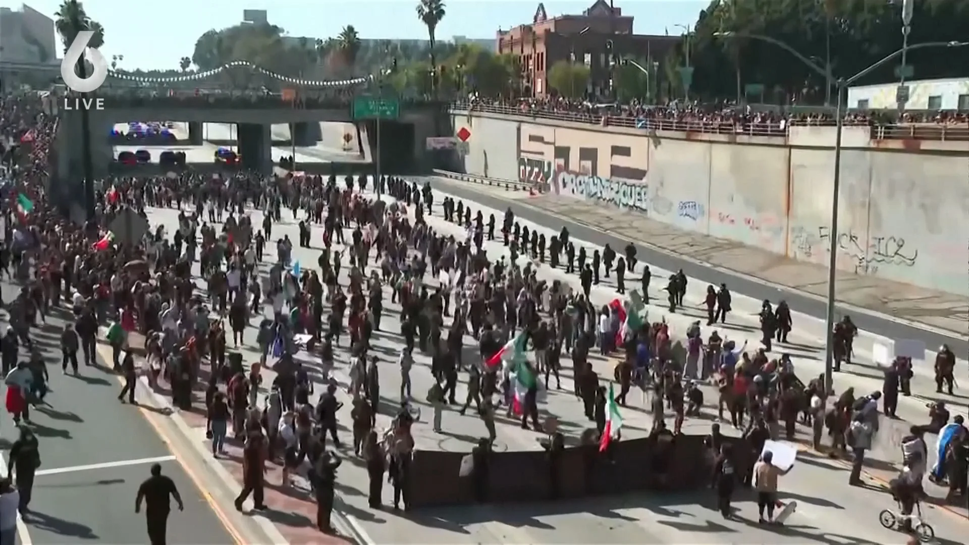 'Los Angeles lijkt veranderd in oorlogsgebied'