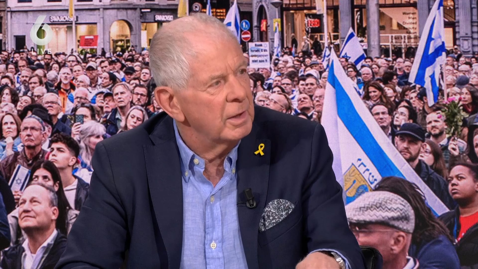 Manifestatie tegen Jodenhaat in Amsterdam