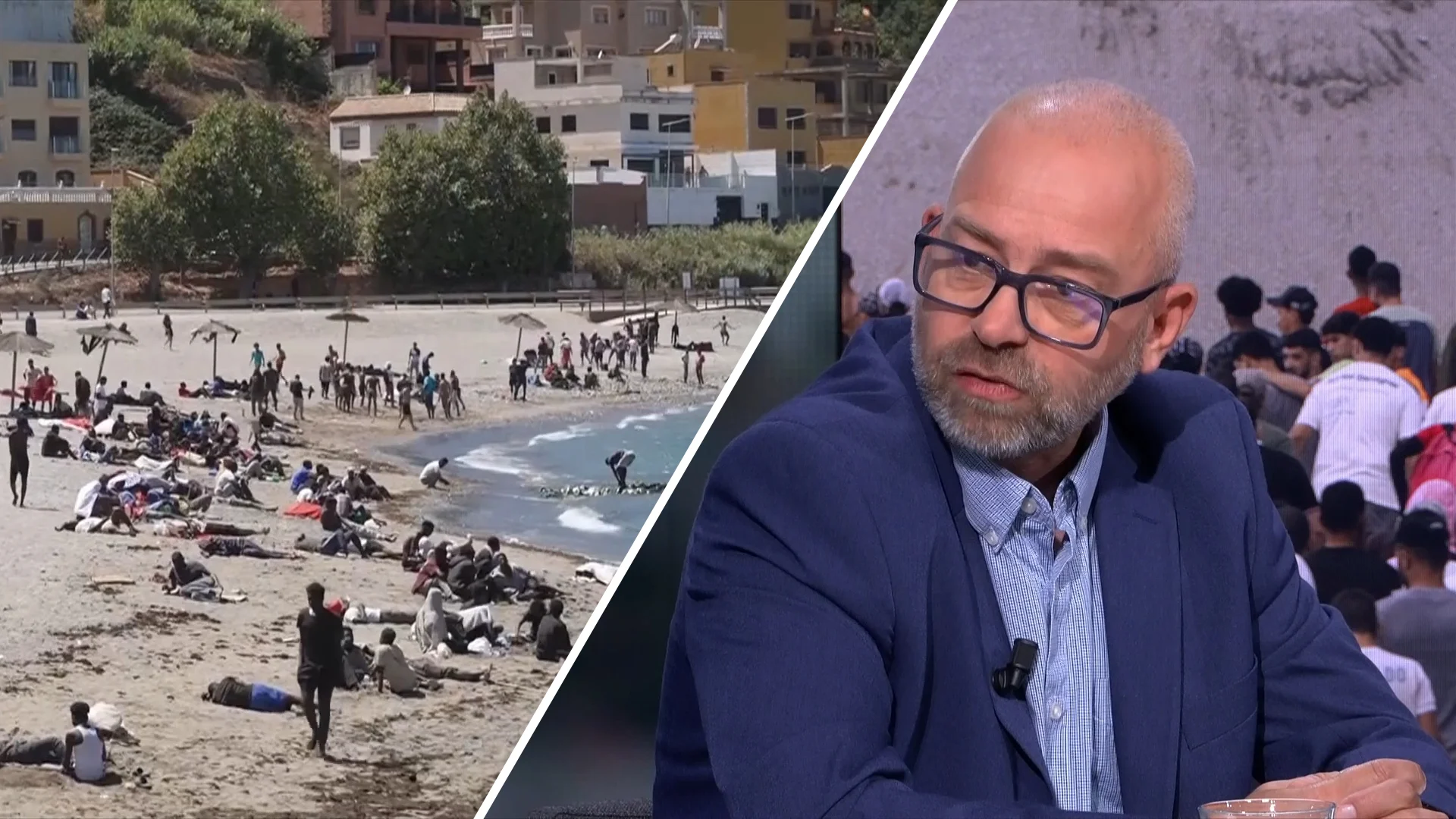 Situatie Ceuta blijft chaotisch: 'Er zijn veel mensen die op het strand en op straat liggen'