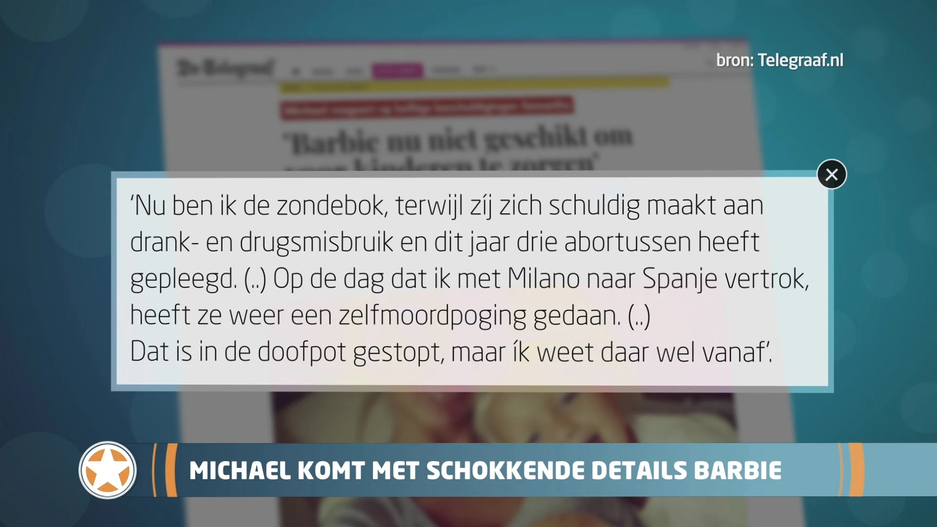Show Update: Schokkend nieuws over Barbie