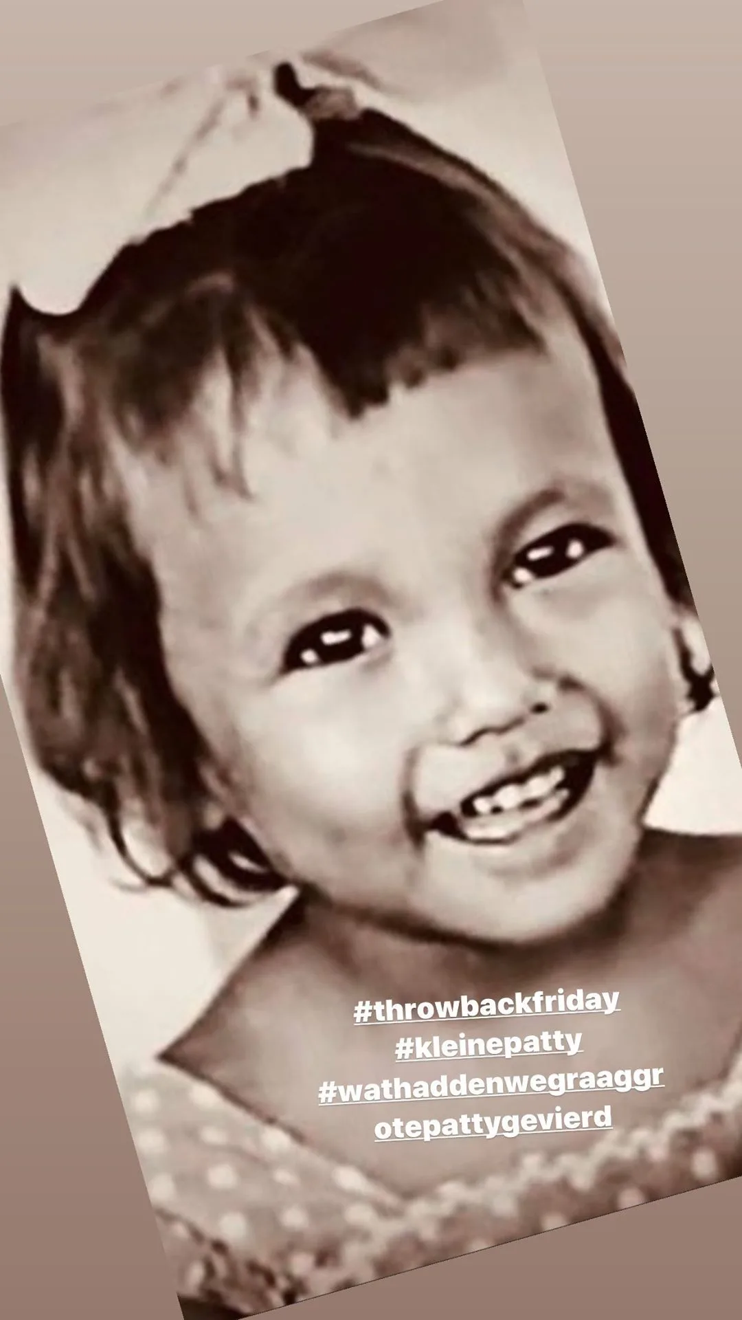 ZIEN: Zo zag Patty Brard eruit als kind