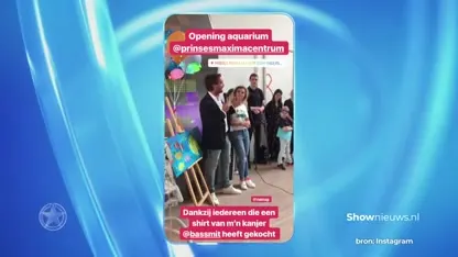 Bas Smit opent met kids het aquarium in Prinses Máxima Centrum