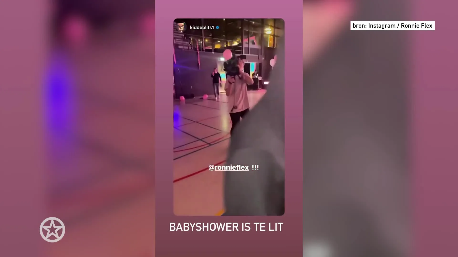 Ronnie flex babyshower story