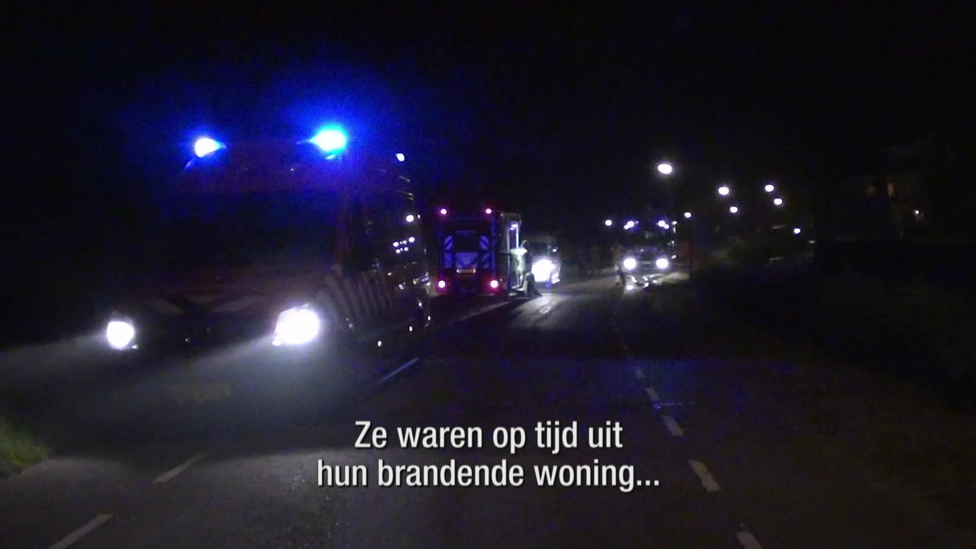 Jan Jaap, Eva en zoontje ongedeerd bij grote brand in huis