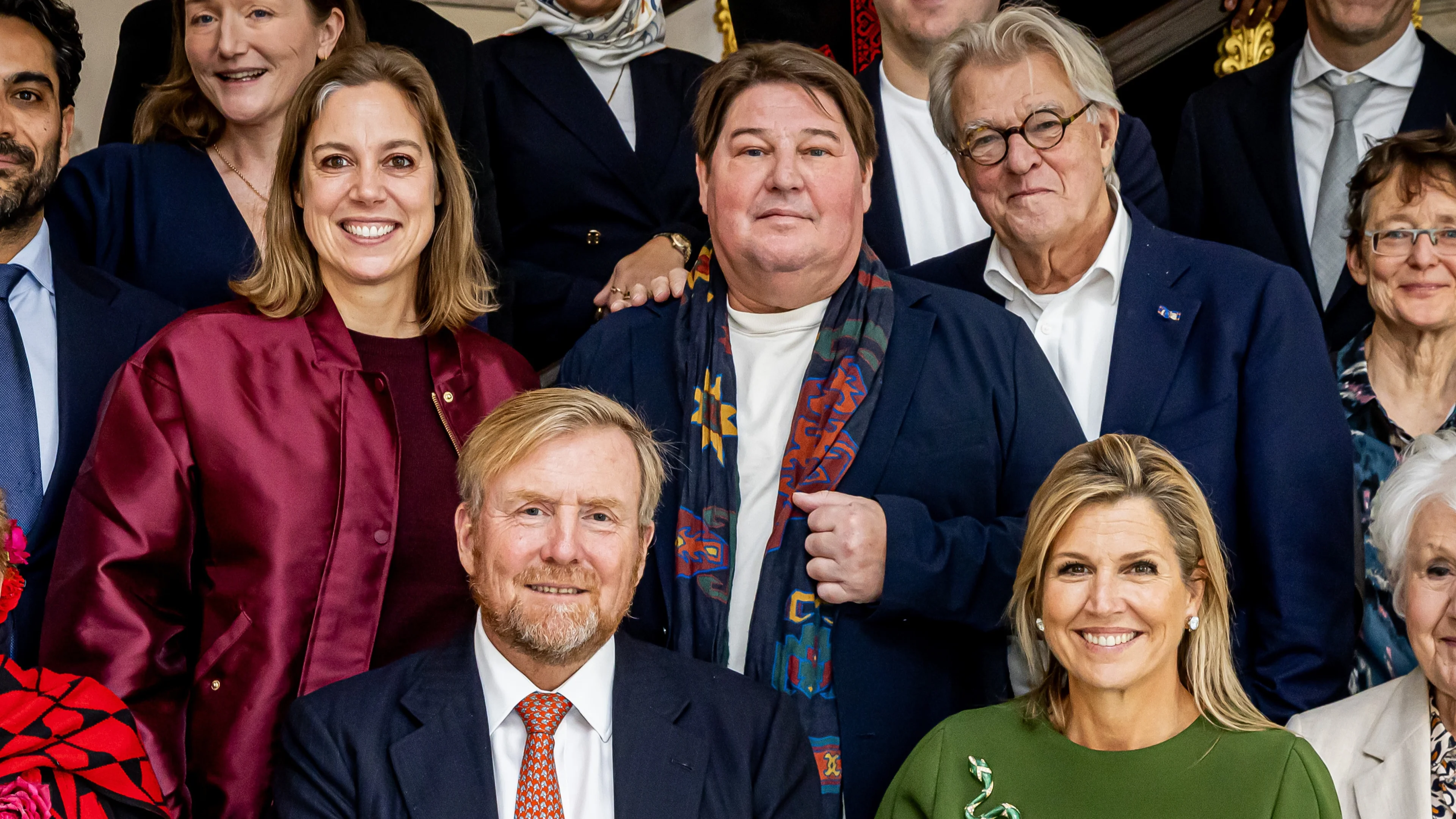 Koningspaar ontvangt Martijn Krabbé voor uitblinkerslunch