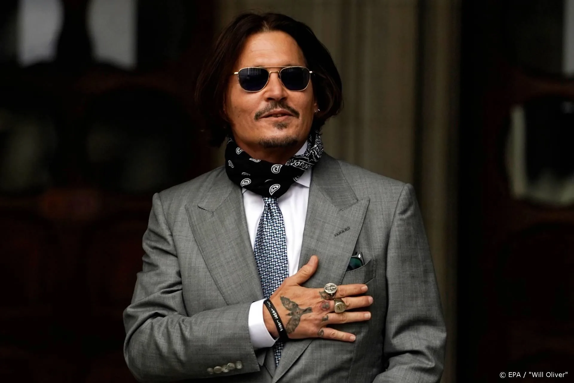 Beveiliger: Johnny Depp werd juist door Amber Heard mishandeld