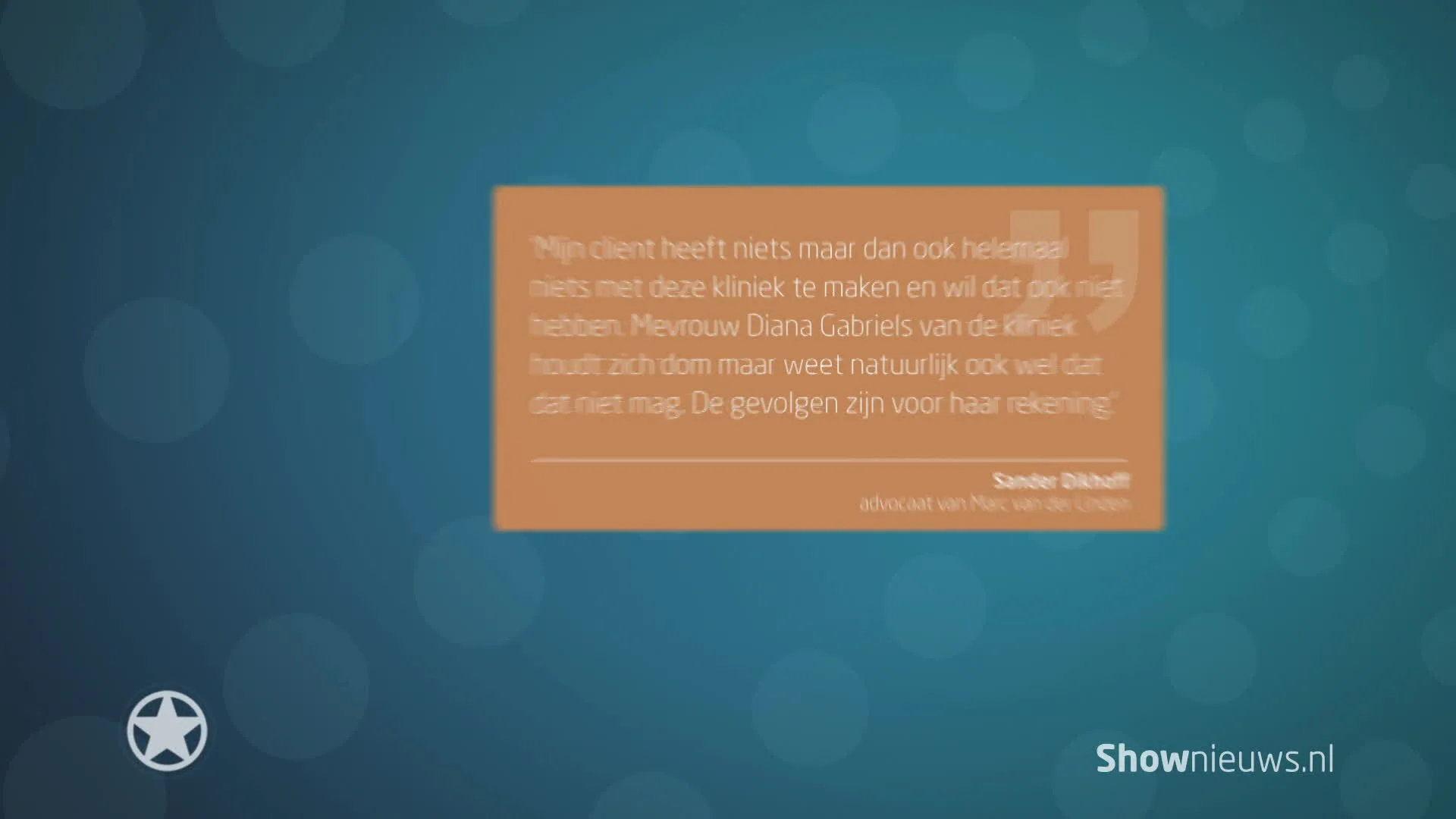 Marc van der Linden woest op Diana Gabriels