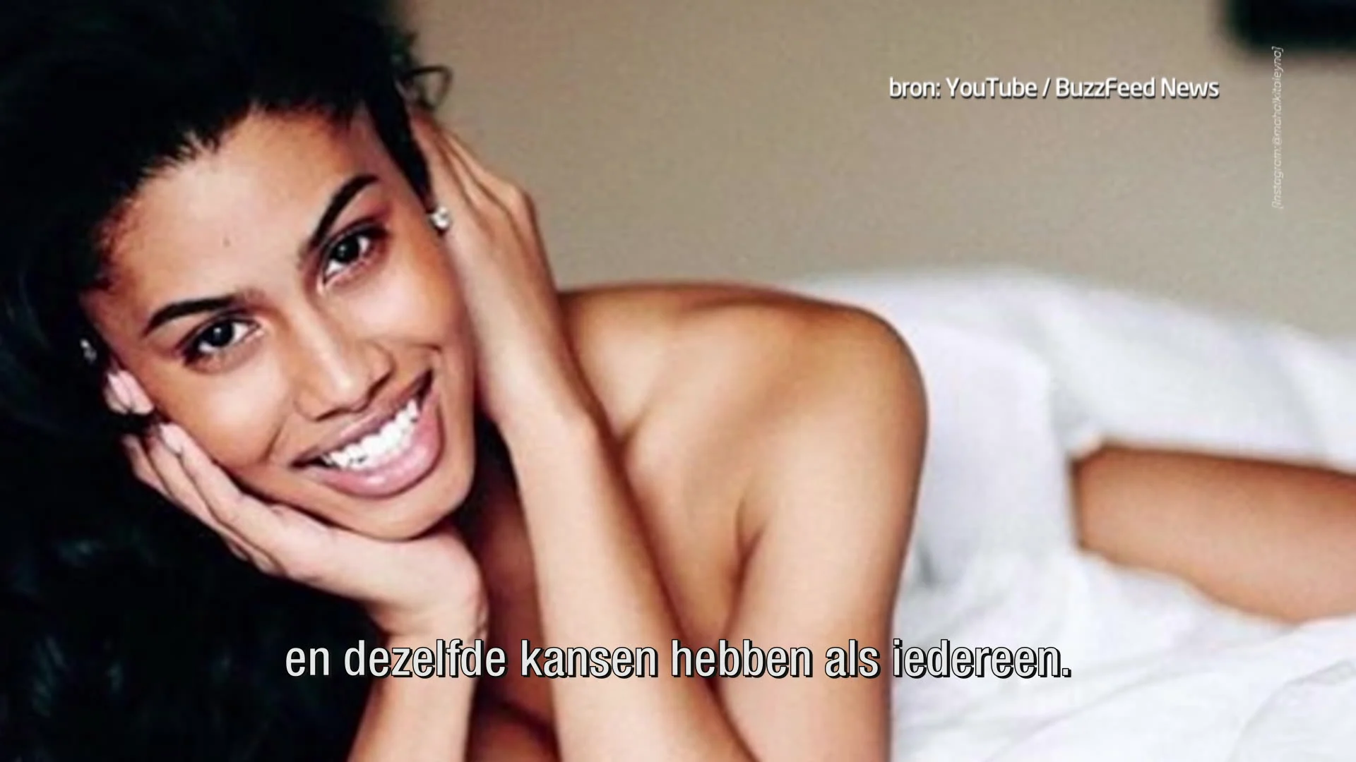 Model Leyna wil geschiedenis schrijven