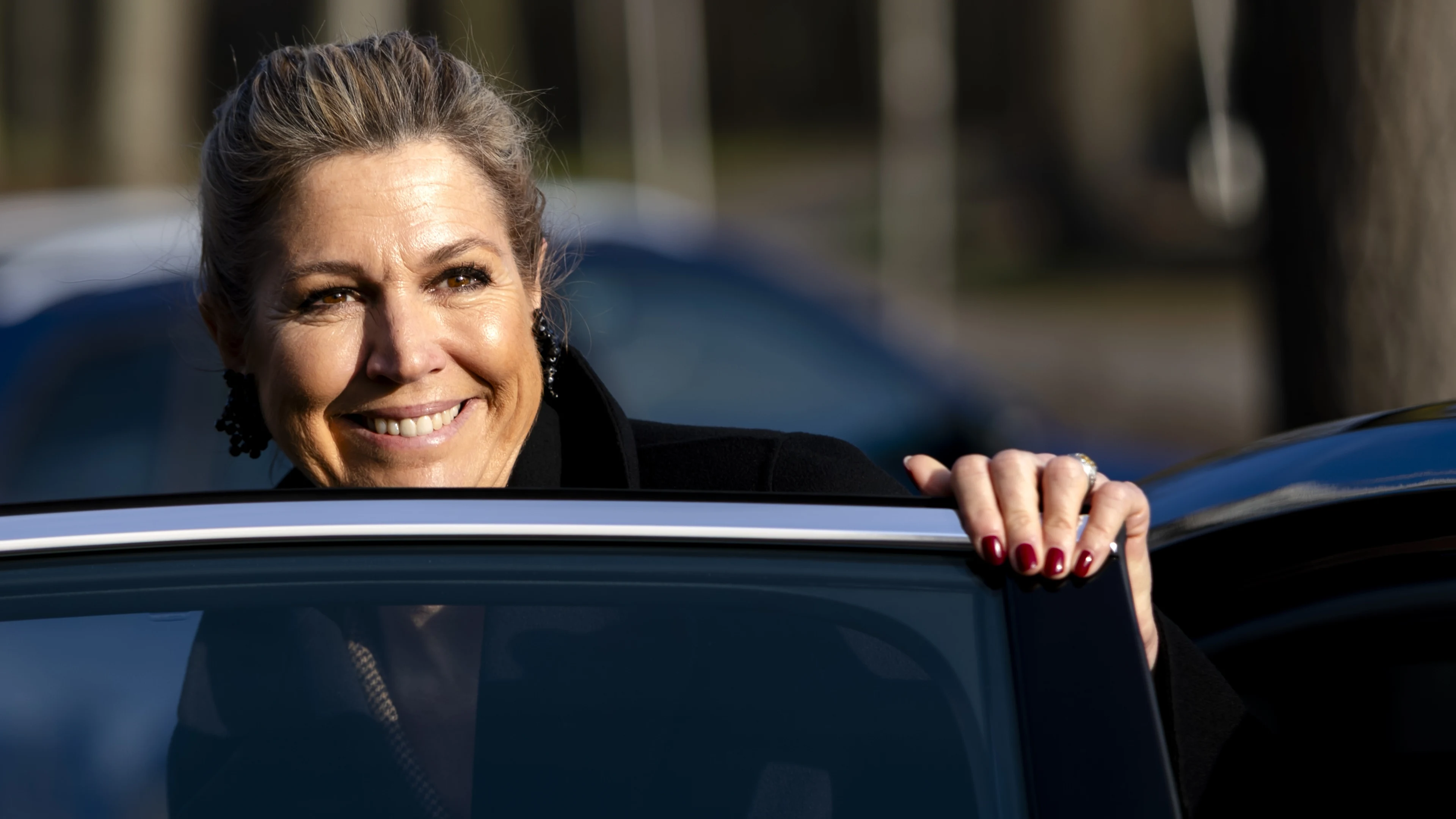 Koningin Máxima trotseert flinke laag sneeuw in New York