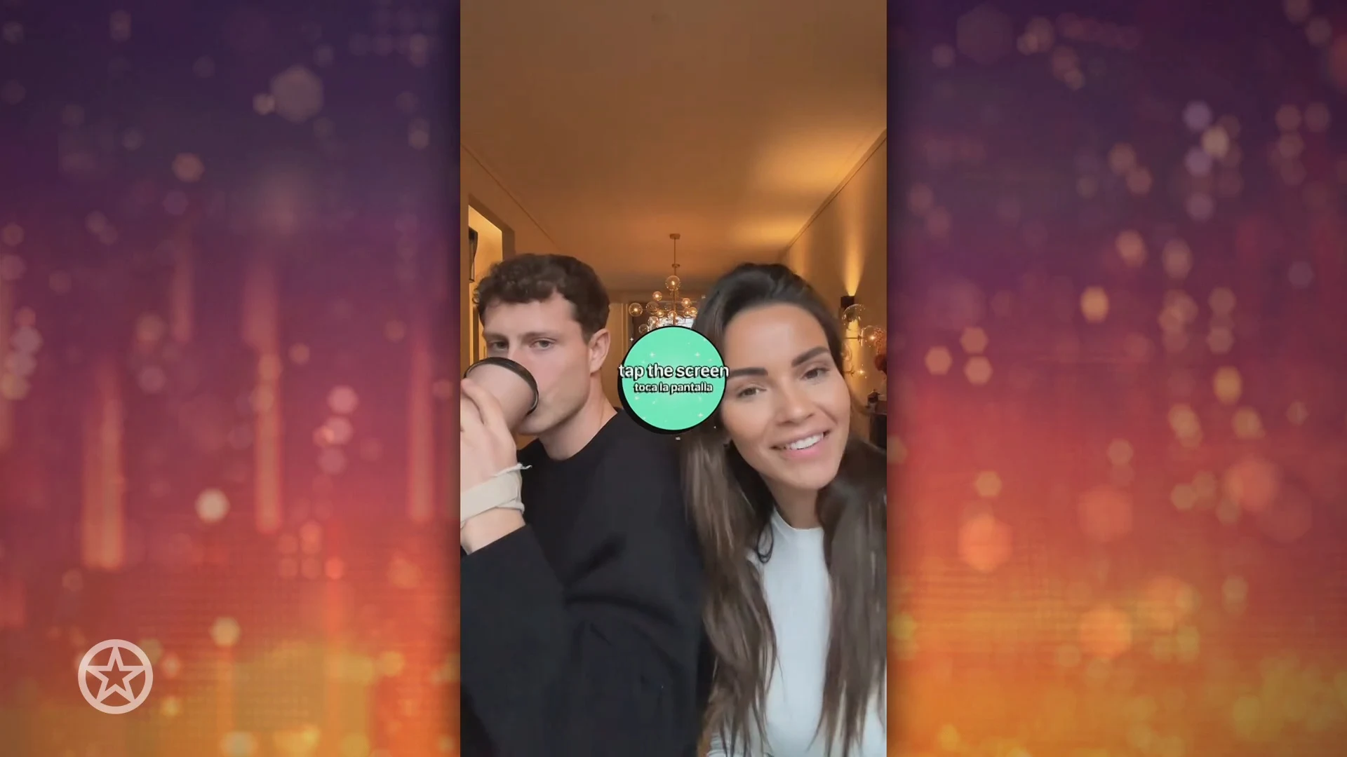 Monica Geuze en haar vriend James Lawrence