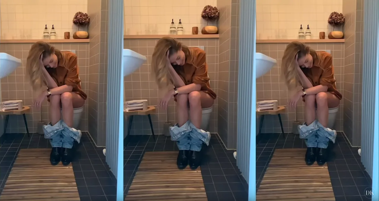 Doutzen deelt intieme beelden op de wc