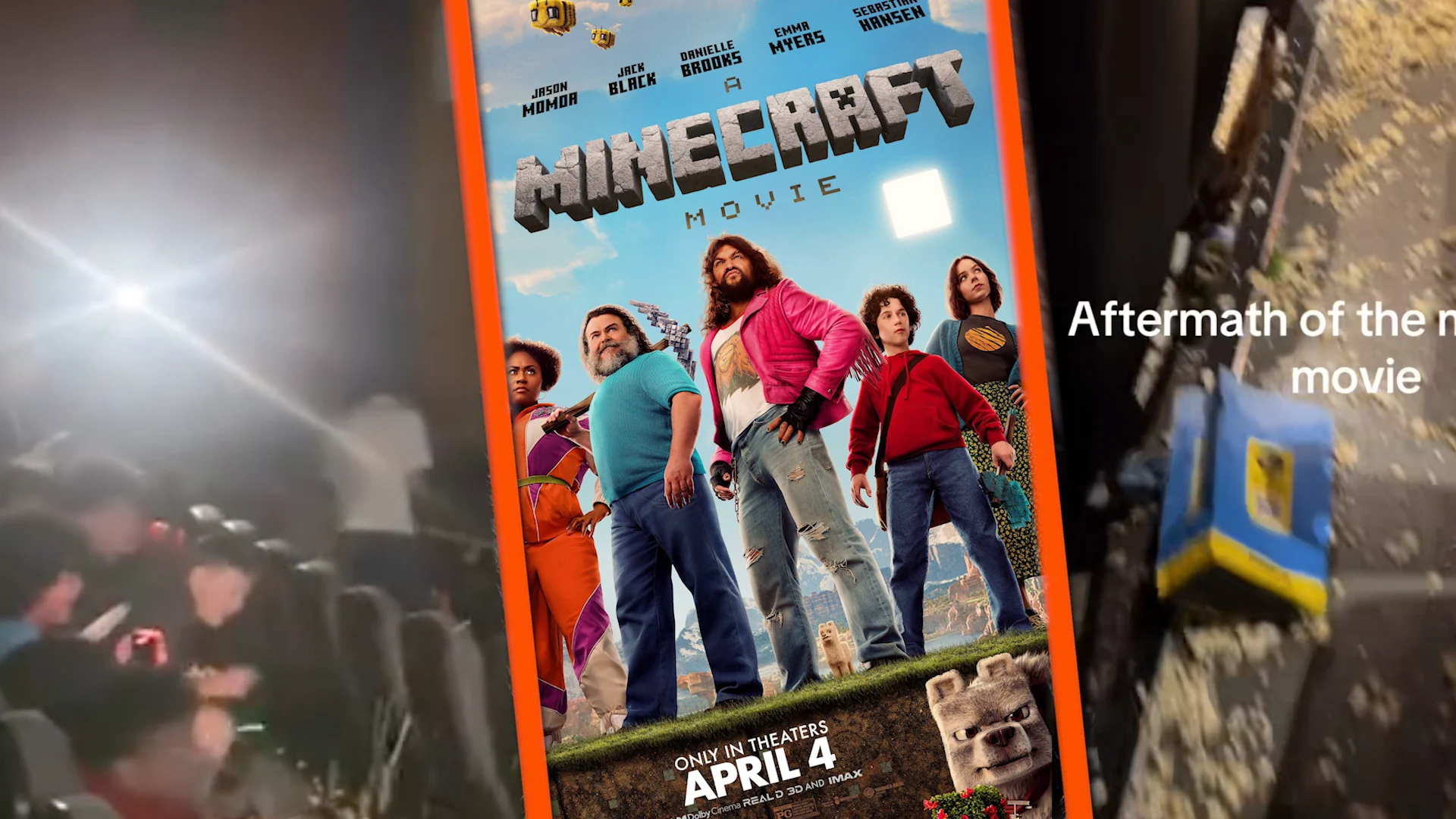 Bioscoopbezoekers klagen massaal over 'asociale kindergroepjes' tijdens Minecraft-film