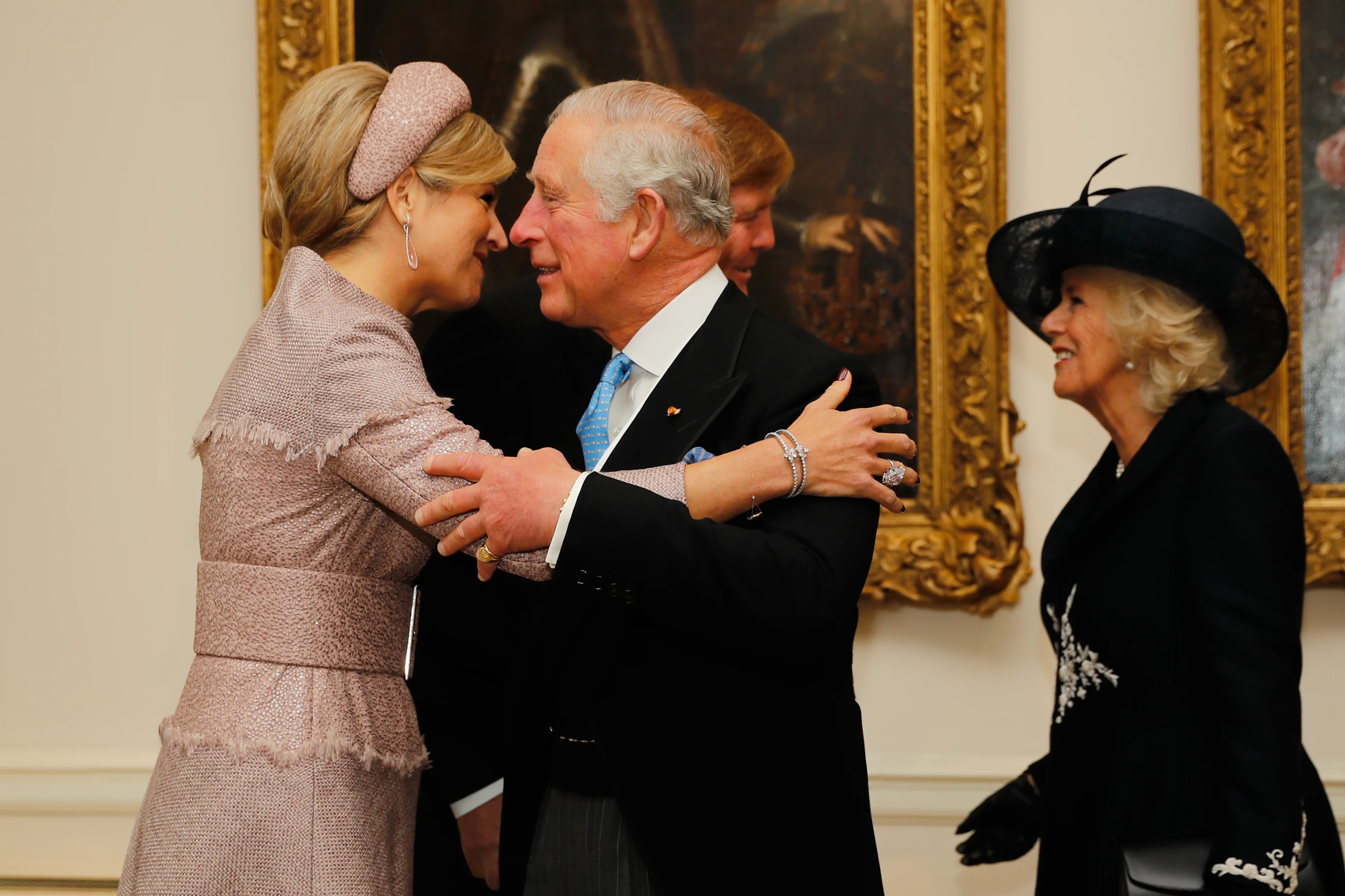 Charles met Máxima op stap