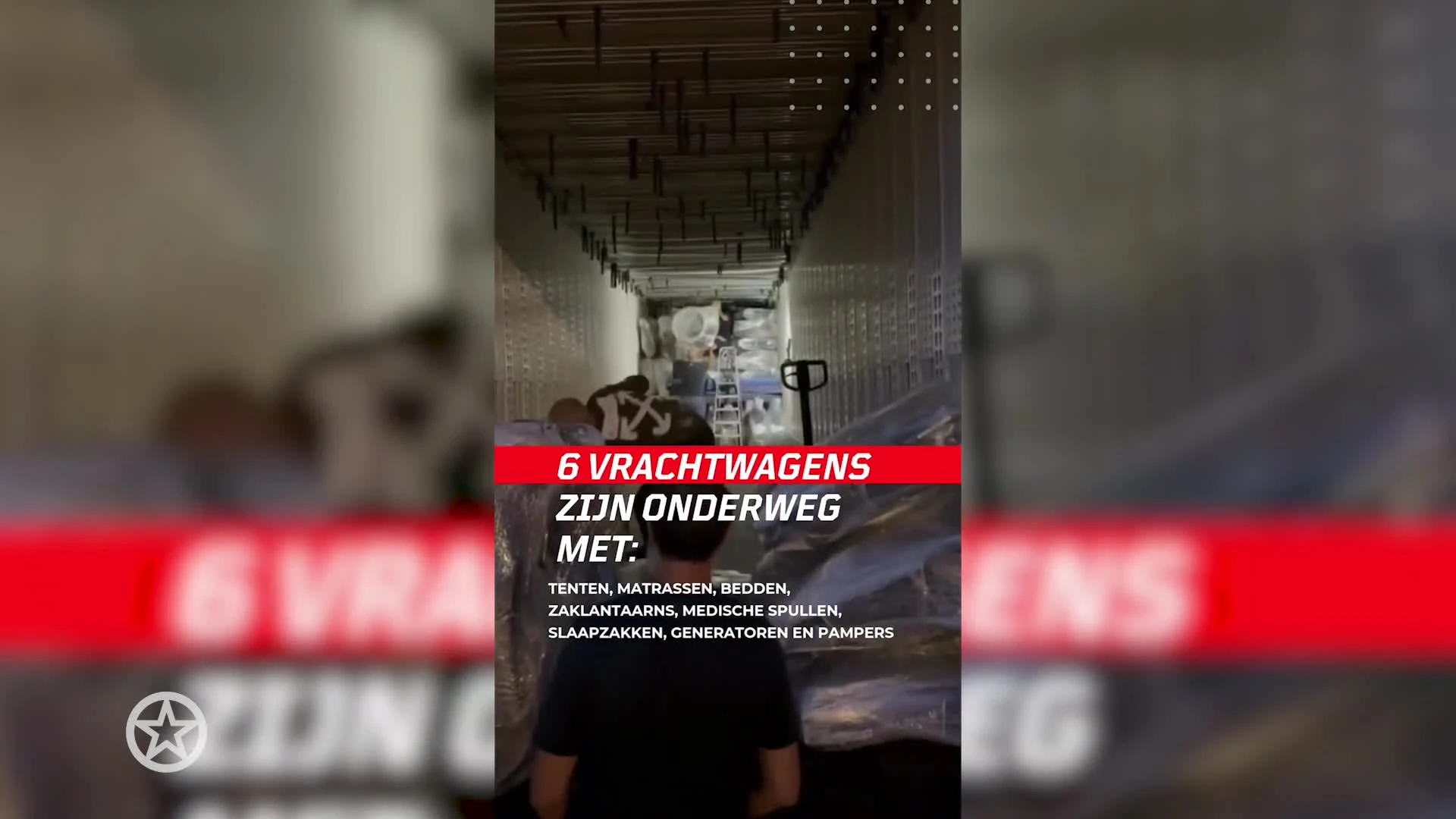 Najib Amhali stuurt vrachtwagens met spullen naar Marokko