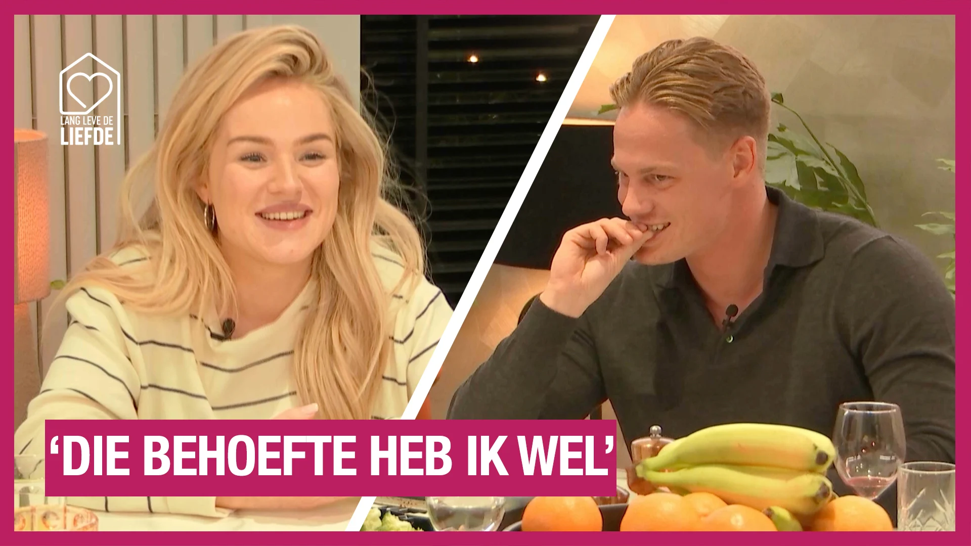 Daan heeft wel behoefte om te zoenen met Julie