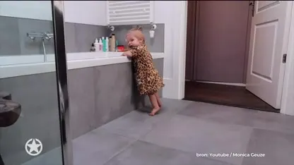 ZIEN: Dochtertje Monica Geuze is al zo groot